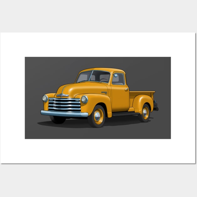 1949 Chevy Pickup Truck Wall Art by candcretro